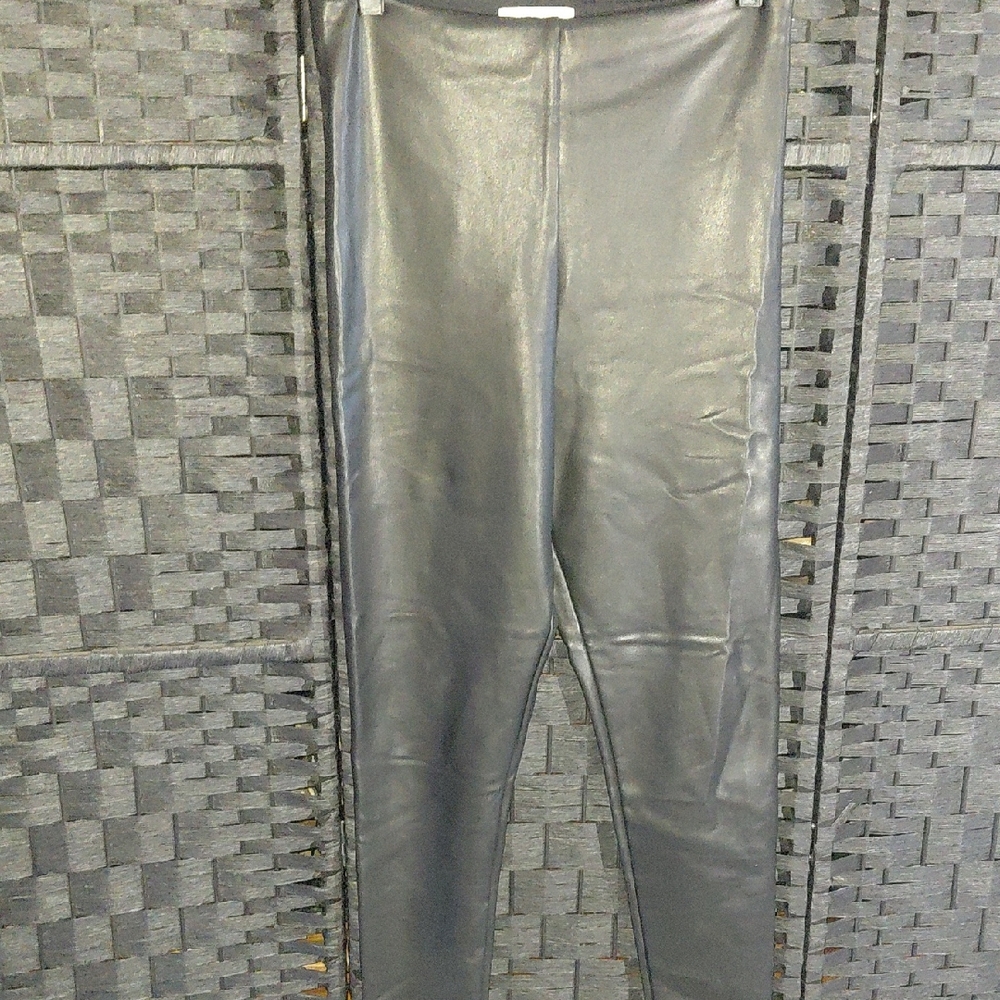 Black Faux Leather Leggings